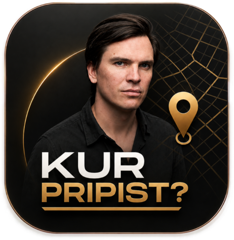 Kur pripist? logotipas